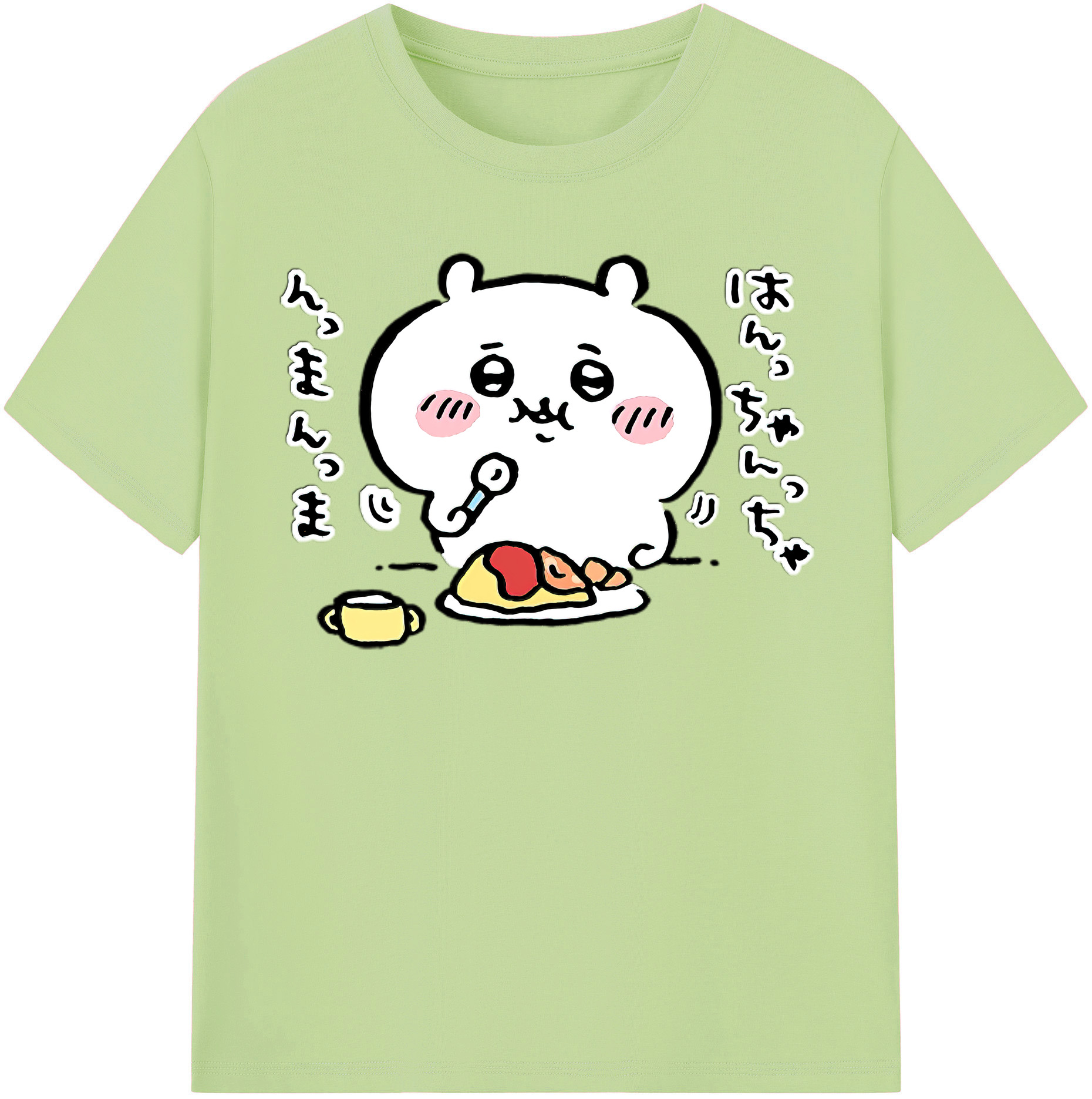 （画像用） ちいかわ ちいかわ Chii-kawa chiikawa 綿100％半袖Tシャツ（フロントプリント）